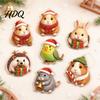 Christmas Tree Hanging Ornaments 24 Days Advent Calendar with Pet Animal Charms Gift for Lovers Cute And Daily Home Decor Acrylic