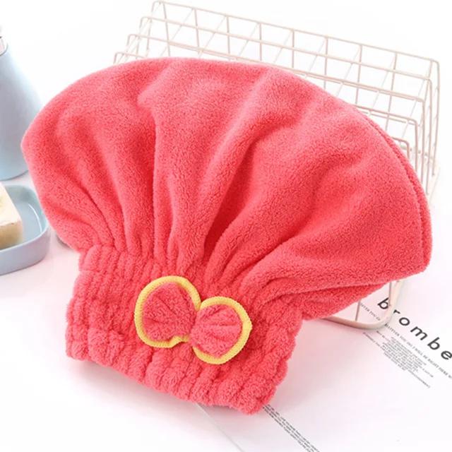 

Крышка для сушки волос Микрофибра Ultra Absorbent Hair Dry Wrap Cap Fast Drier арбуз красный