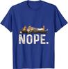 Nope Lazy Dachshund T-Shirt Graphic T Shirts 1981 Shirt Vintage T Shirt Casual Cotton Daily Four Seasons Tees Women Mens T Shirt
