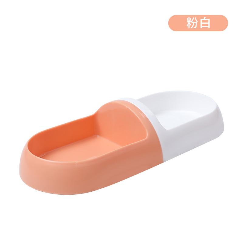 

Пластиковая комбинированная капсульная миска для кошек, можно использовать отдельно, легко моющаяся миска для питомца White powder