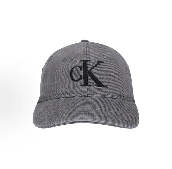 Calvin Klein Geprägtes Logo Schirmmütze für Junge Männer Frauen, Verstellbare Tägliche Lässige Kopfbedeckung 4G5017G-YH9 adjustable graue