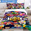 Game Brawl Adventure Heroes 3pcs K-pop music group Bedding set,Ideal for Bedroom, Dormitory,Including Duvet Cover And 2pcs Pillowcases,Fan gifts