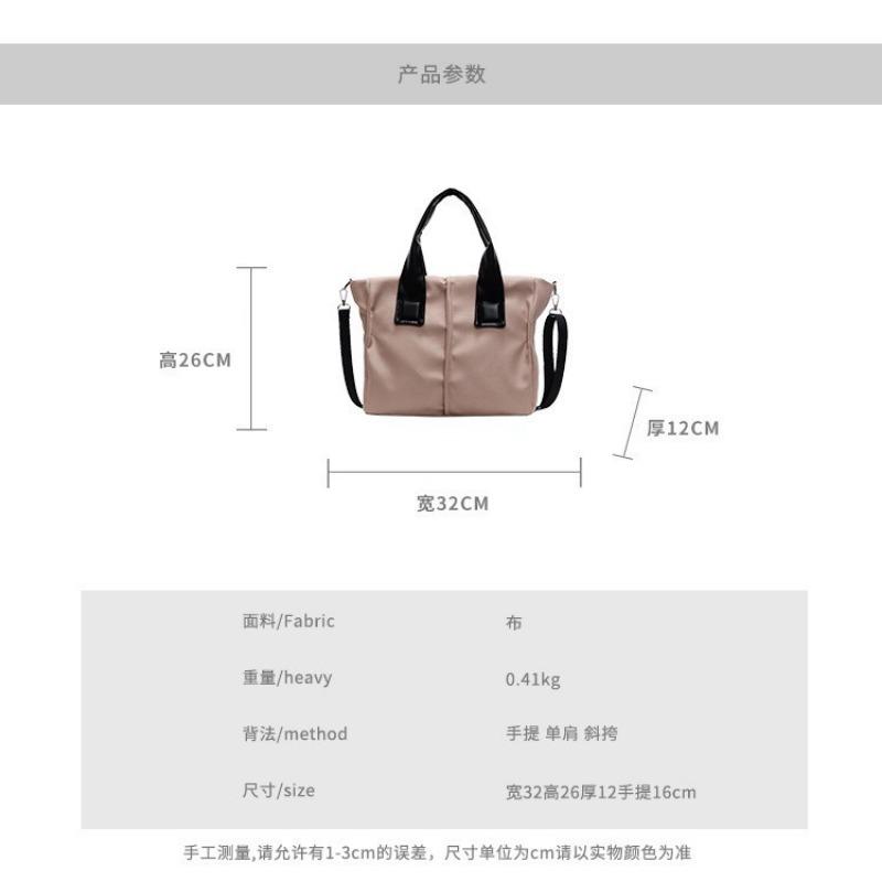 New simple commuter style haute couture anti-splashing nylon material single shoulder oblique span portable multi-functional women's bag