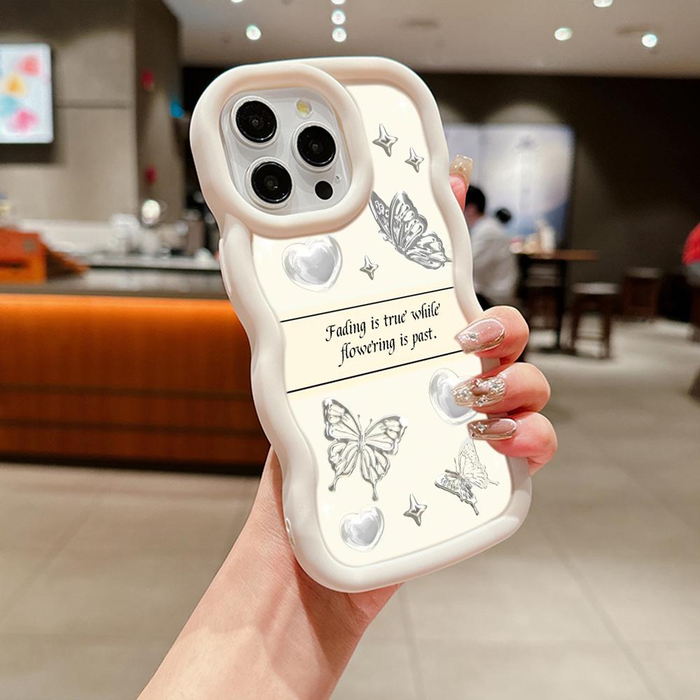 Macaron Soft TPU Phone Case for Xiaomi Poco X3 X5 X6 M6 Redmi 13C Redmi Note 11 12 13 Pro 11s 12s Cover Ae67 Butterfly flower Cute cartoon art design