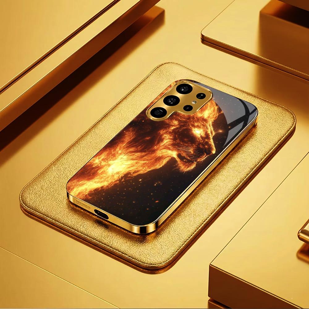 King Bestseller Model Luxurious PhoneCase Electroplated Glass PhoneCase for Samsung Galaxy S26 S25 S24 S23 S22 S21 FE,Ultra,Plus