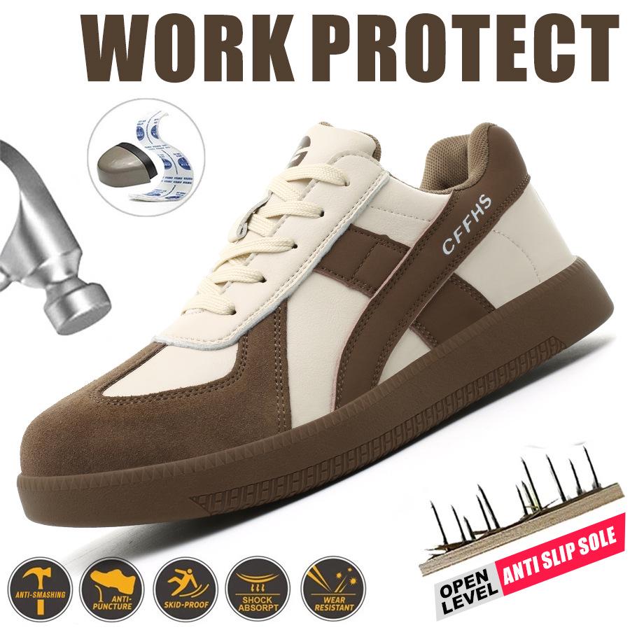 

Women s Lightweight Steel Toe Safety Sneakers: Comfortable, Slip-Resistant, and Puncture-Proof Work Shoes.