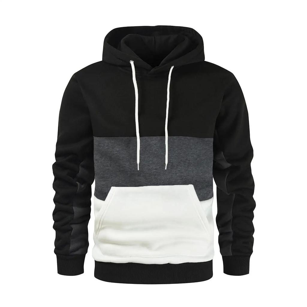 Farbblock-Sweatshirt, Herren-Hoodie mit Farbmuster, neue Herbst- und Wintermode für Herren