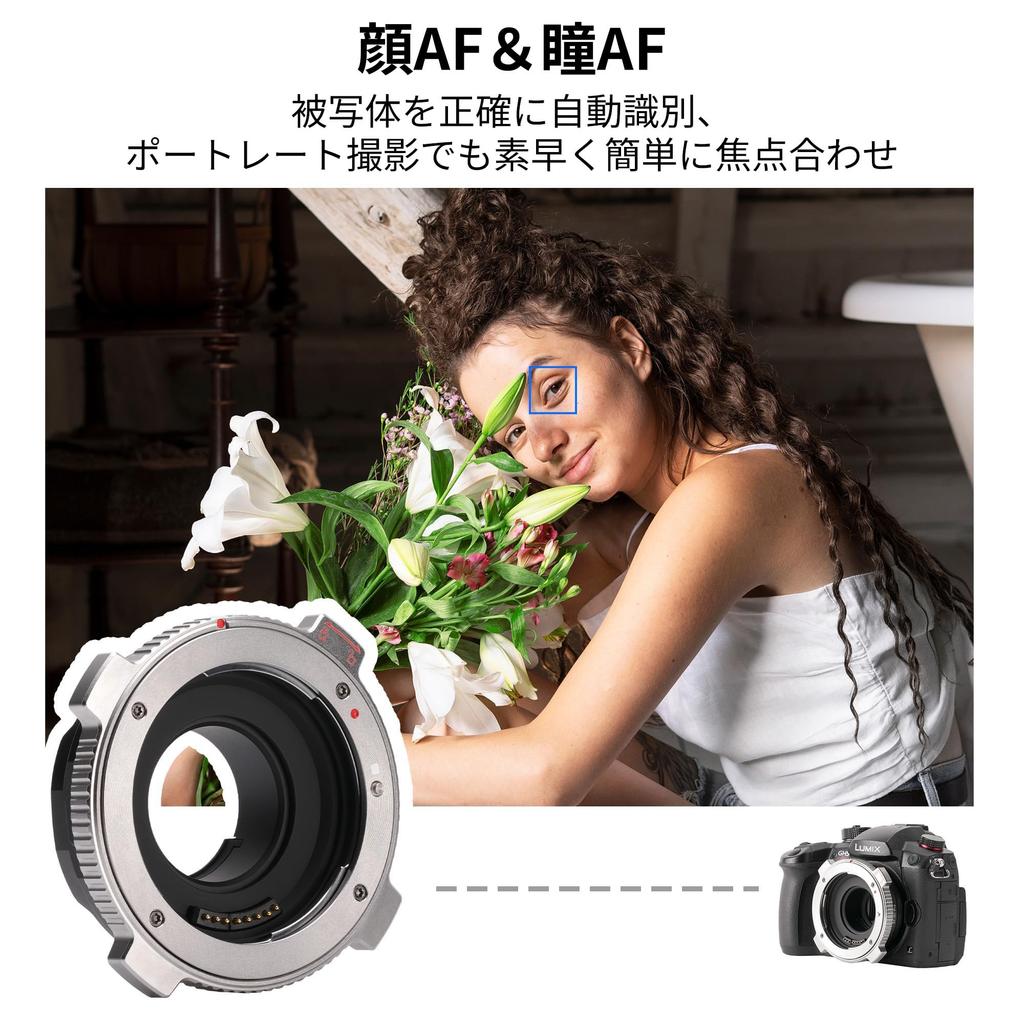 VILTROX PRO Mount Adapter for Canon Mount Lenses To Micro Four Thirds and Image Stabilization EF-M1 EF/EF-S (Micro 4/3) Cameras, Panasonic, Leica,