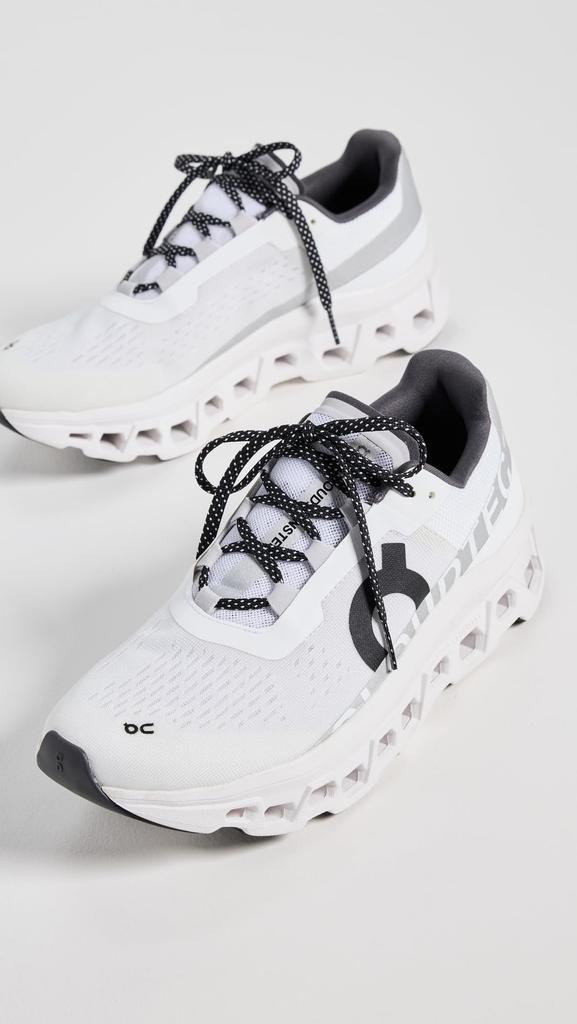 On Cloudmonster All White Running Size Women's Shoes, 24.5cm