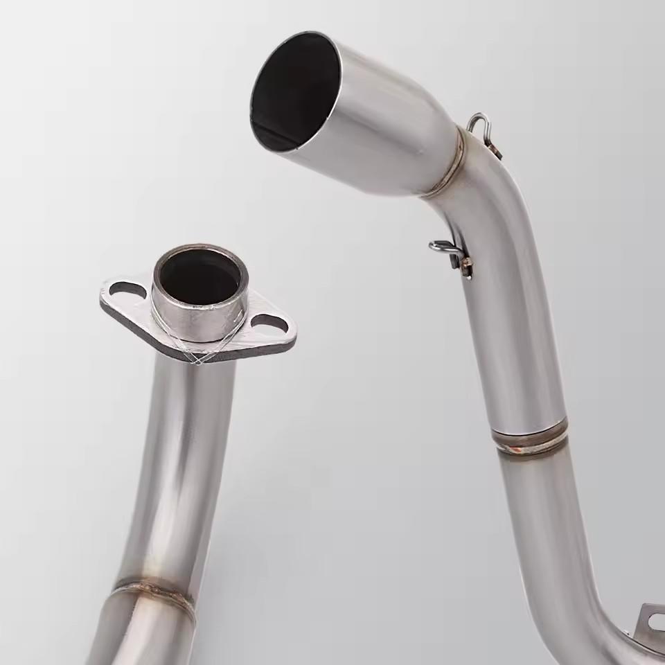 For Honda MSX Grom 125 2013-2024 Grom125 MSX125 MSX 125 Full System Black / Silvery / Carbon Exhaust Tips With Header Link Pipe
