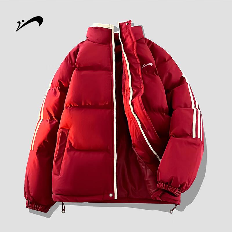 Guireniao Unisex Stand-Collar Thickened Padded Winter Jacket