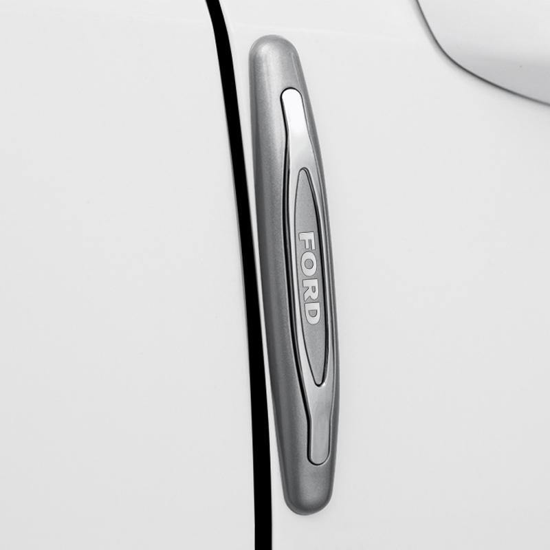 4PCS Car Door Anti-Collision Bumper Strip Guards Side Edge Protector Sticker For Ford Fiesta Fusion Mondeo Mustang Ranger FZT