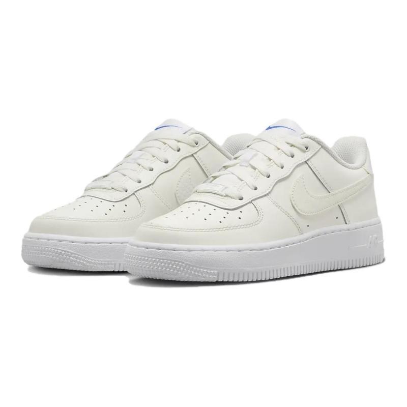 Nike Air Force 1 Anti Slip Wear Resistant Low Top Kids' Skateboarding Shoes White Sneakers FV7725-100