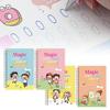 4Pcs Writing Exercise Book for Children Ages 3-10 Handwriting Workbook Kit with Letters Numbers Math Paintings English Groove Practice Copybook