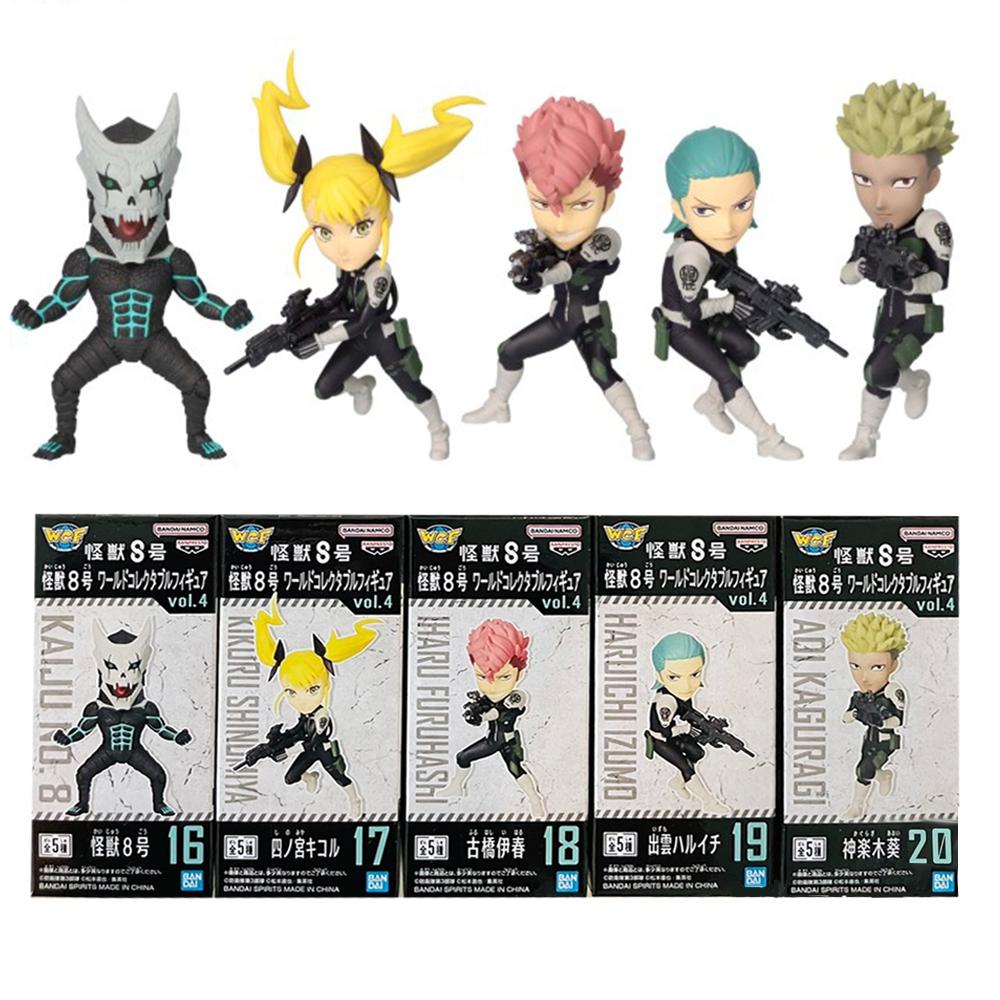 5Pcs Anime kaiju No.8 Hibino Kafka Figure Ashiro Mina Standing Monster Anime Model Toy Gift Collection Action Figure PVC