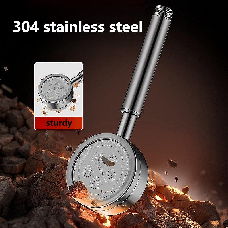 304 Stainless Steel Bathroom Shower Head High Pressure Sprayer Shower Head Supercharged Rainfall Showerhead Bathroom Shower Set