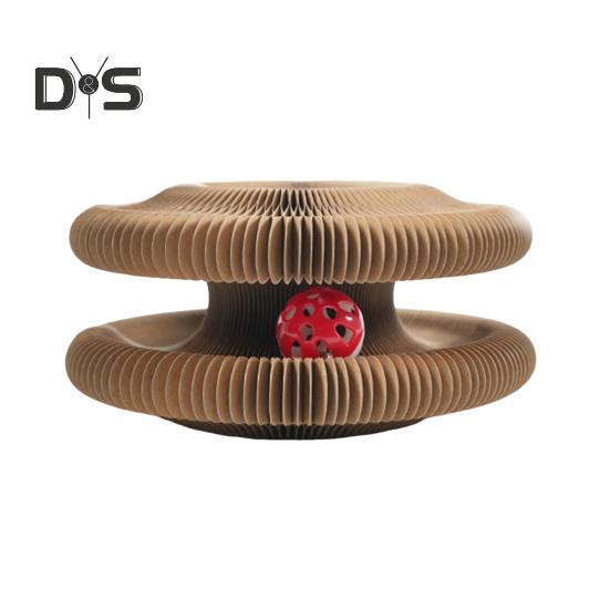 

Волшебный орган, доска для кошачьих когтей, интерактивная игрушка-когтеточка для кошек с колокольчиком, гофрированная бумажная когтеточка для домашних кошек коричневый