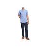 Polo Ralph Lauren Ss24 Camicia a Maniche Corte Ricamata con Logo Pony Uomo camicie Harbor-Island-Blue 710793044-003