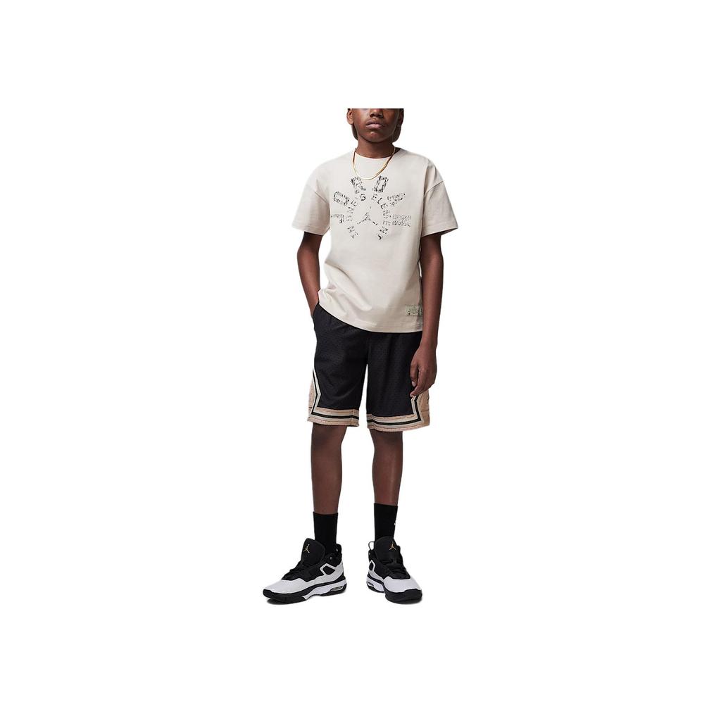 Jordan T-Shirt MJ 85 Dri-FIT Crew Neck Casual Fashion Short Sleeve Men Tops Oatmeal II3169-140