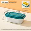 Ronghe 750ml Rectangular Takeaway Containers with Dome Lids