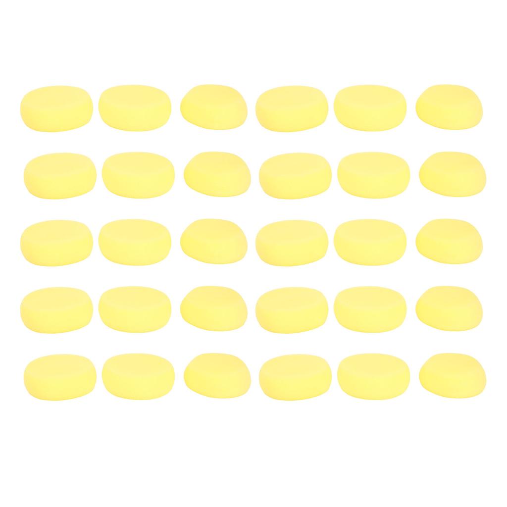 30 Stück Malschwämme Starke Wasseraufnahme Hohe Elastizität Runde Künstlerschwämme für Kunsthandwerk Ton Aquarell