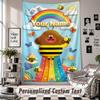 Wall Hanging Tapestry With Custom Name & Text, Hey Duggee Decorative Tapestry For Bedroom