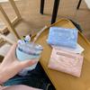 Small wallet women's high-end ins women's clutch bag folding walle wallet zipper three-fold change bag