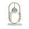 Clear Crystal Ball with Stand, Light Luxury Crystal Sphere for Gift, Gold Art Deco for Photography Ornaments, Bookcase, Wedding, Party