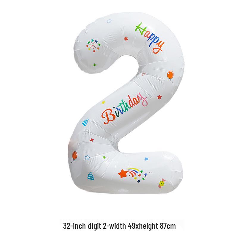 32" Rainbow Jelly Gradient Aluminum Foil Balloon for Birthday, Festival, Wedding Party Decorations
