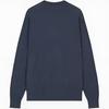Calvin Klein Solid Color Letter Embroidered Crew Neck Long Sleeve Sweater Men sweater Navy-Blue J326453-BAN