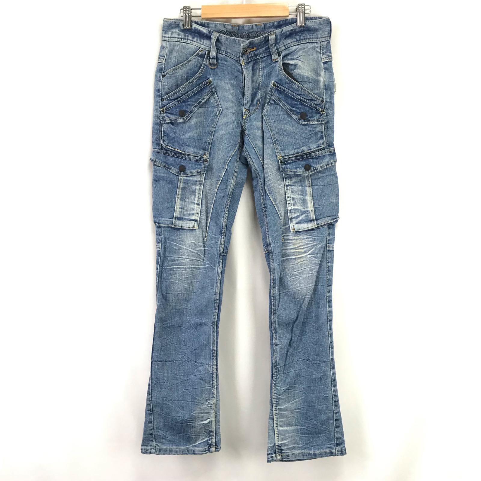 

NICOLE Джинсы с несколькими карманами Мужские 44 L Синие Классические Рабочие Джинсы(ИСПОЛЬЗОВАЛ)