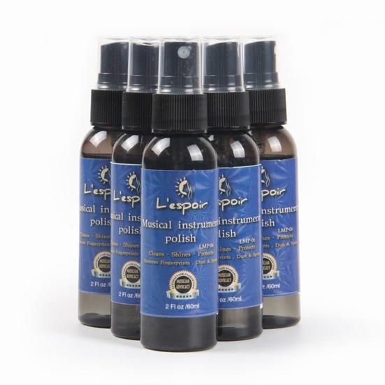 60ML Guitar Brightening Spray Restore Gloss Long Lasting Effective Large Capacity Anti-oxidation Cleaning Guitar Care Musical Instrument Panel Cleaner