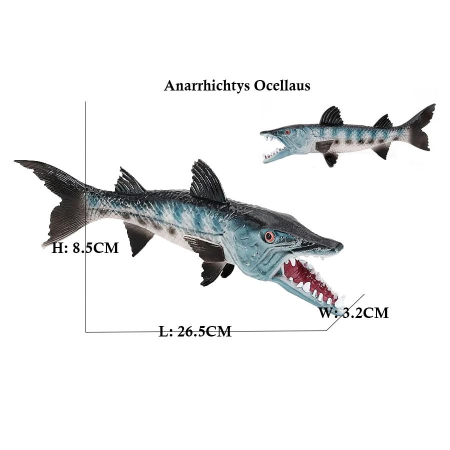 Marine Toy Animals Figures Sword fish Sailfish Salmon Shark Piranha Animal Figurines Action Figure Children Toys Games kids Gift