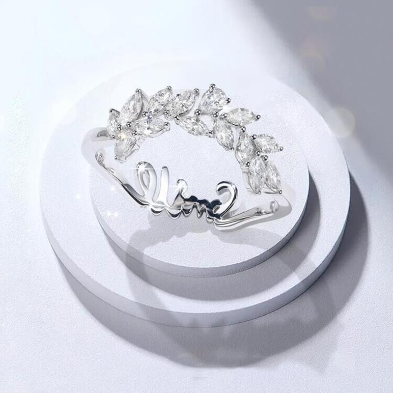 Japanese Light Luxury Ring 18K Gold Diamond Ring for Women Two Wear Smile Diamond Ring  Small Fresh Style