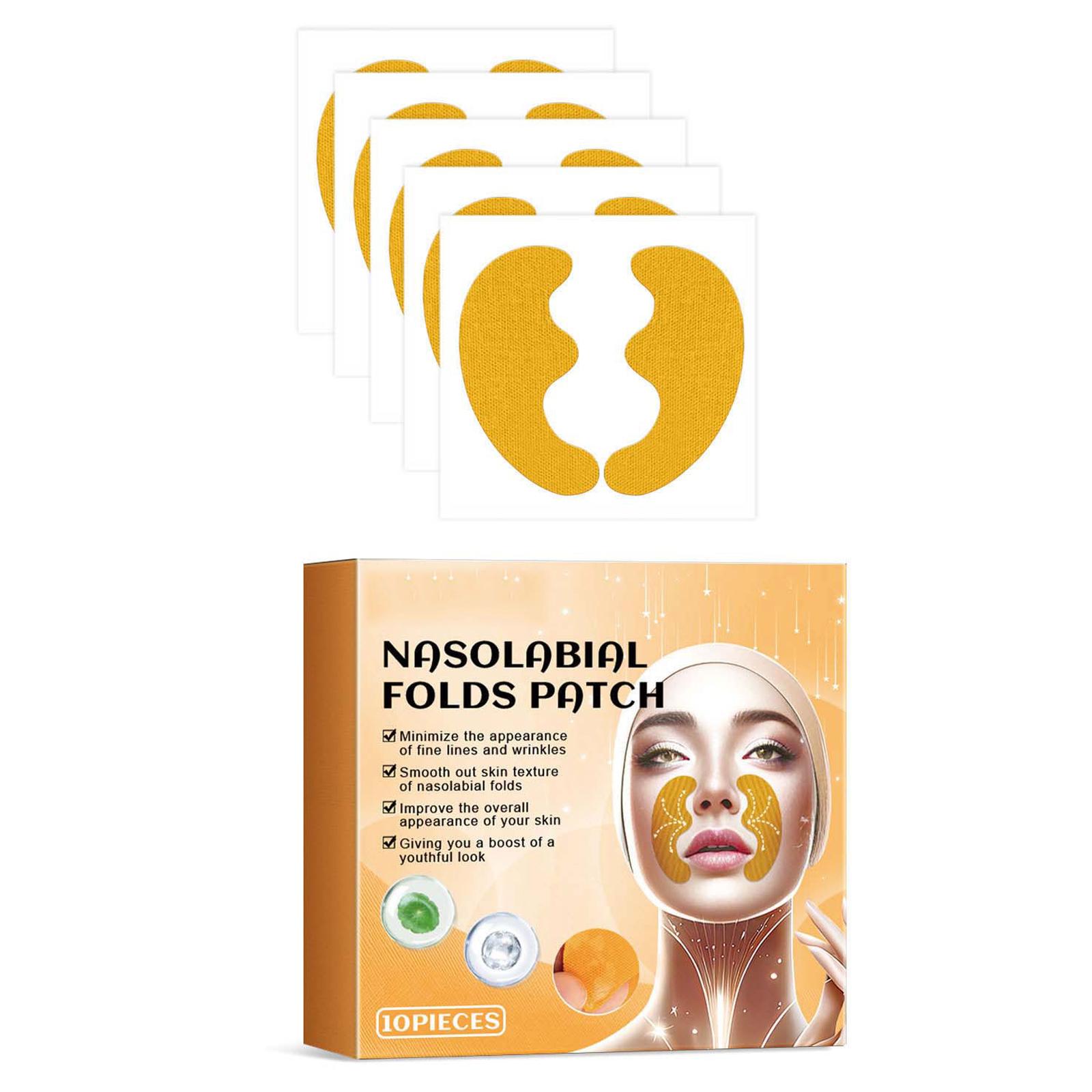 

10 шт. нетканых тканевых пластырей для уменьшения морщин вокруг глаз и лба, повышения эластичности кожи для женщин и девочек A