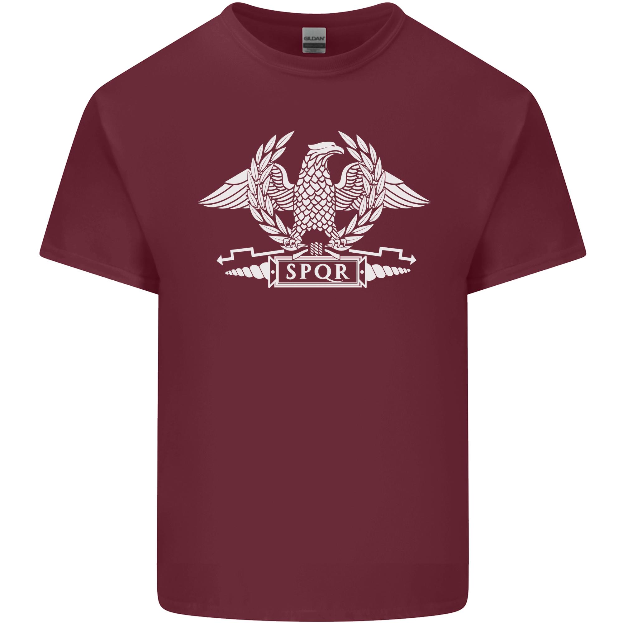 SPQR Eagle Gym Training Bodybuilding Unisexs Light Cotton TShirt S