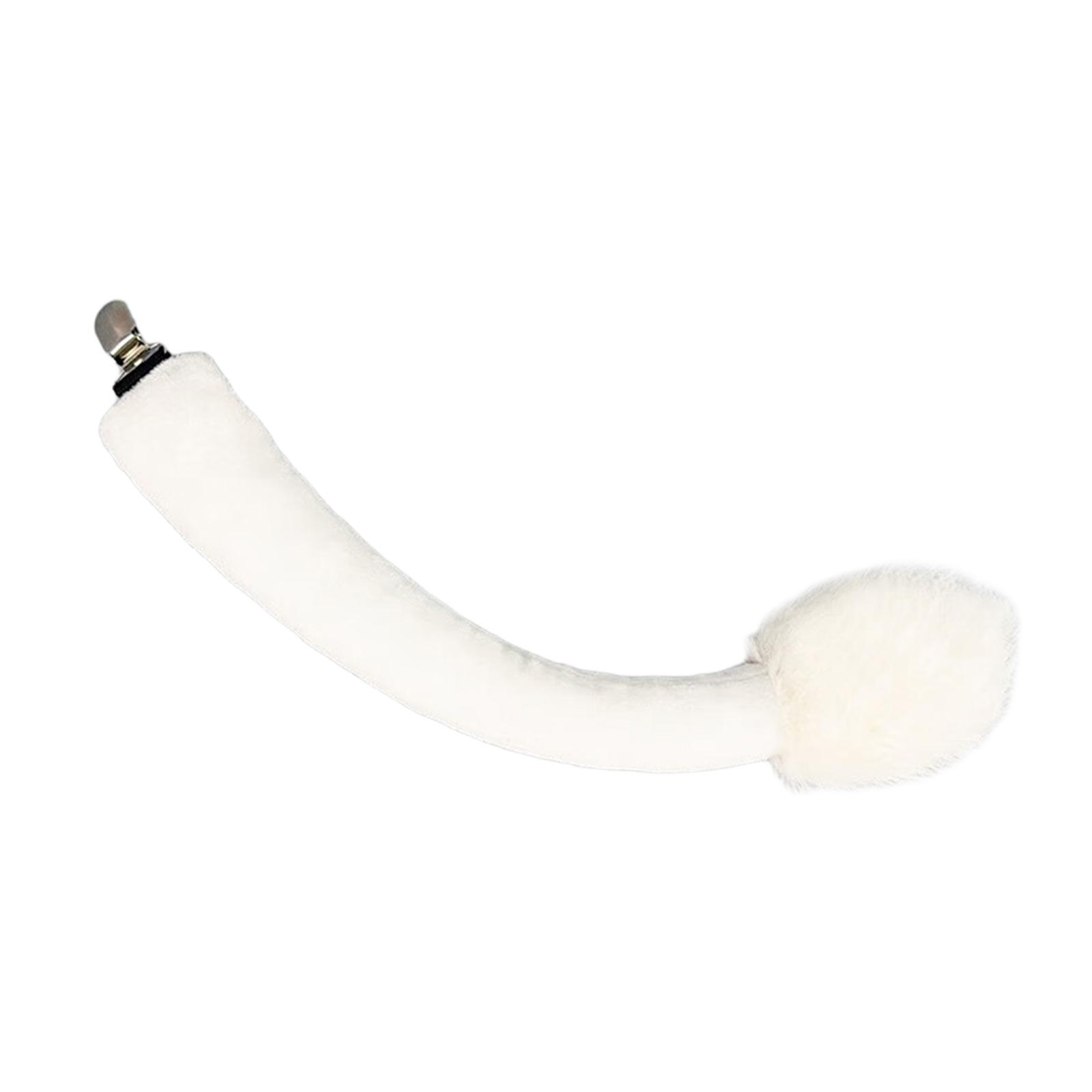 Yak Ears Headband with Tail Animal Yak Costume Accessories Yak Ears & Tail Kit for Halloween Party Fancy Dress Cosplay 2