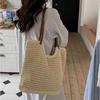 Yogodlns Casual Hollow Crochet Women Shoulder Bags Designer Handbags Woven Large Tote Bag Handmade Summer Beach Purses