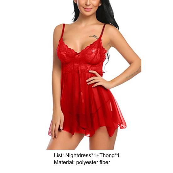 Pcs/Set Women Nightdress Backless Sleeveless Sexy Mesh Lady Nighty for Bedroom