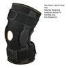 Sports Knee Pad Adjustable Compression Sleeve with Silicone Anti-Slip Strip Pre-Shaped Arc Breathable Neoprene