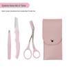 Eyebrow Grooming Tool Set: Safe Blade Razor, Anti-scratch Scissors, Brush, Comb & Trimmer