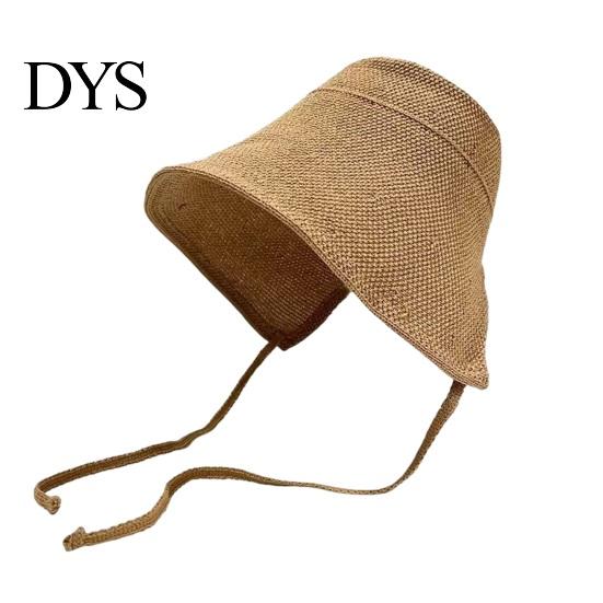 Adjustable Wide Brim Hat for Summer Straw Sun Hat, with Windproof String, Breathable UV Foldable Visor Beach Vacation Protection Women Outdoor Travel