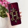 Für Honor 70 70Pro Pro+ Königliche Krone Anfangsbuchstabe Partner Handyhülle Für Honor70 70 Pro Plus 5G Weiches Silikon TPU Stoßfänger