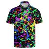 2026 Summer Hot Selling Retro Collar Shirt Street Short Sleeve Top Men's Breathable Button T-shirt