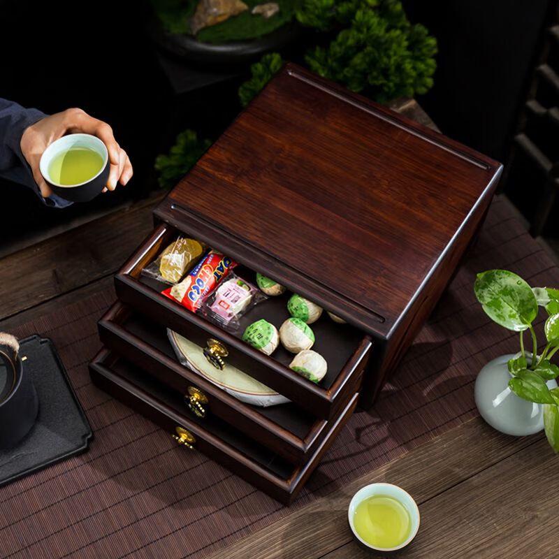 Bamboo Multi-Layer Pu'er Tea Cake Storage Box