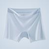Large Size Ice Silk Seamless Safety Pants with High Waist and Anti Glare Bottom Non Rolled Edge Flat Corner Women's Panties