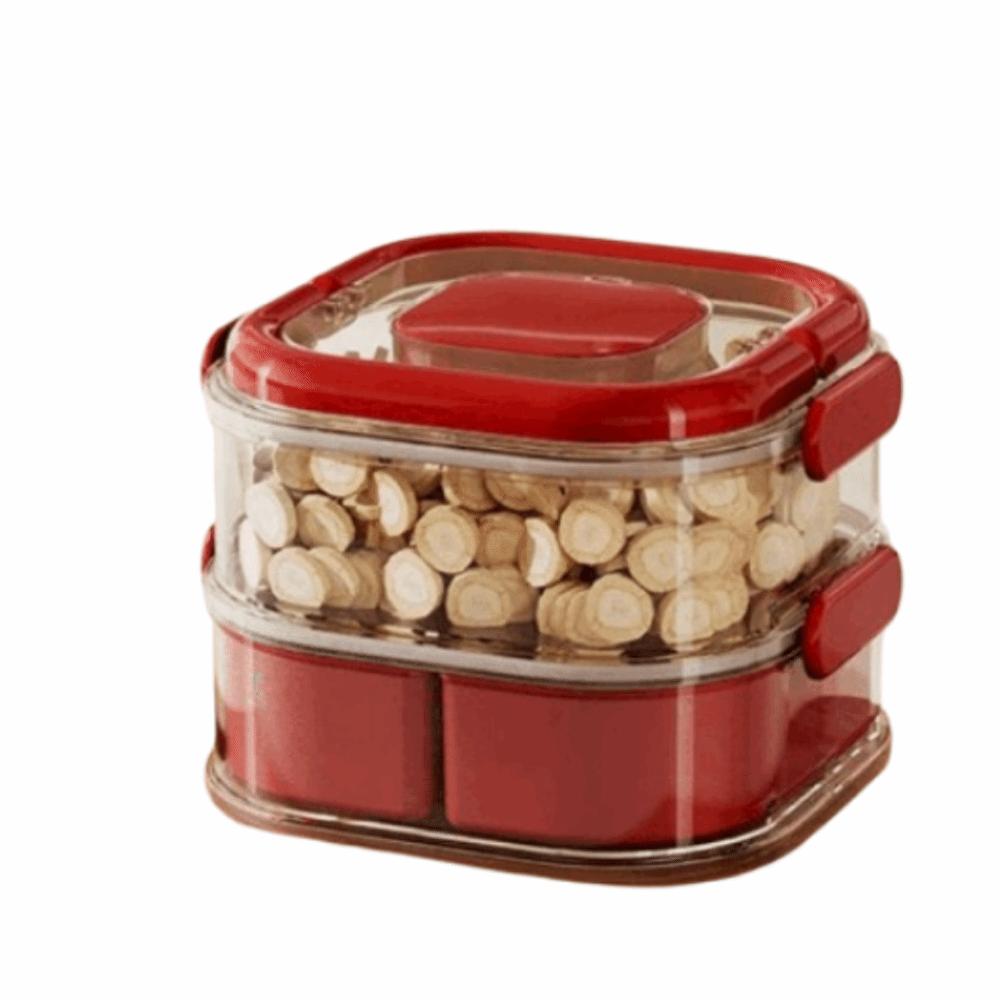 Large Capacity Spice Storage Box Transparent Food Storage Box Sealed Storage Jars  Home Kitchen Use