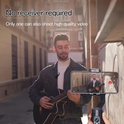 SabineTek SmartMike+ Rechargeable Wireless Bluetooth Microphone (White) - SmartMike+ Dedicated Unidirectional Microphone + Improved Sound Pickup Quali