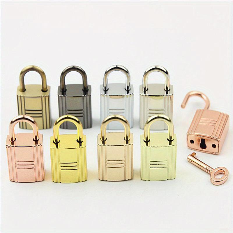 Square Metal Clasp Turn Lock Twist Key Locks DIY Handbag Purse Closure Bag Parts Leather Hardware Accessories