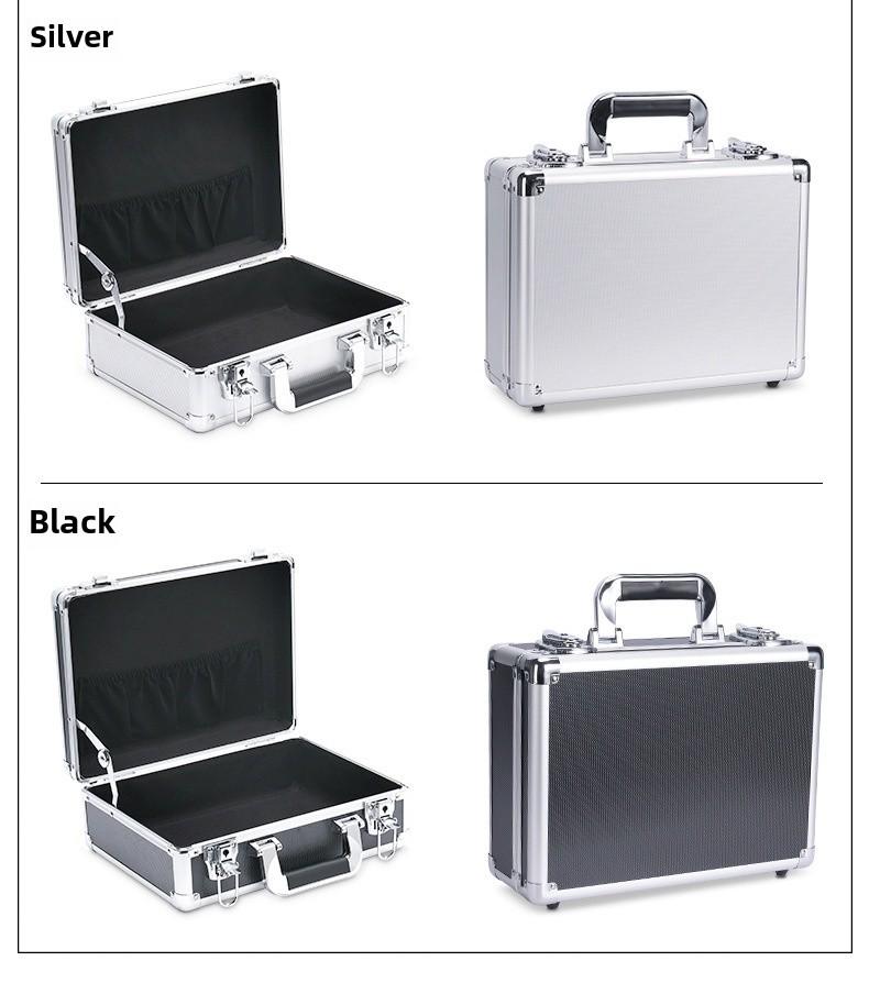 Portable Aluminum Alloy Toolbox for Electricians and Equipment Storage